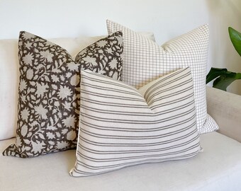 Blake Pillow Combo| Set of Three Pillows| Designer Pillow Cover |Decorative Pillow Cover| Throw Pillow |Sofa Pillow Set| Pillow Combination