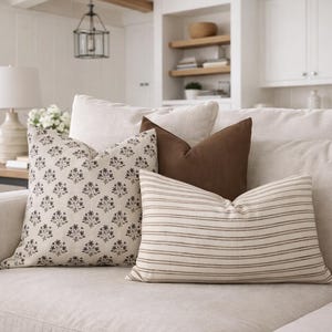 Maya Pillow Combo| Pillow Combination| Designer Pillow Covers| Set Of Three Pillow Covers| Neutral Pillow Combination| Pillow Set