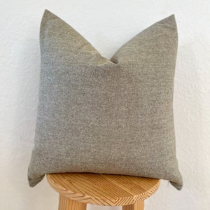 Olive Linen Pillow Cover | Linen Pillow| Olive Pillow| Farmhouse Pillow Cover| Farmhouse Pillow|  Neutral Pillow| Gray Pillow