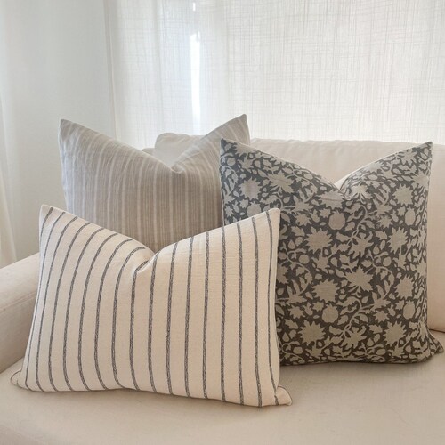 Romy Pillow Combo Set of Three Pillows Spring Pillow Set Etsy