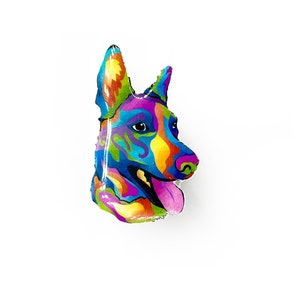 German Shepherd Rainbow Pin image 1