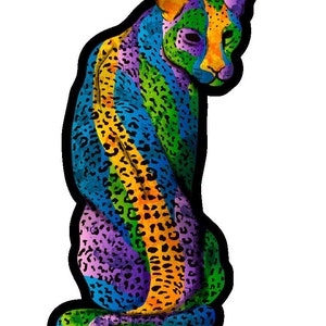 Holographic Jaguar Sticker image 3