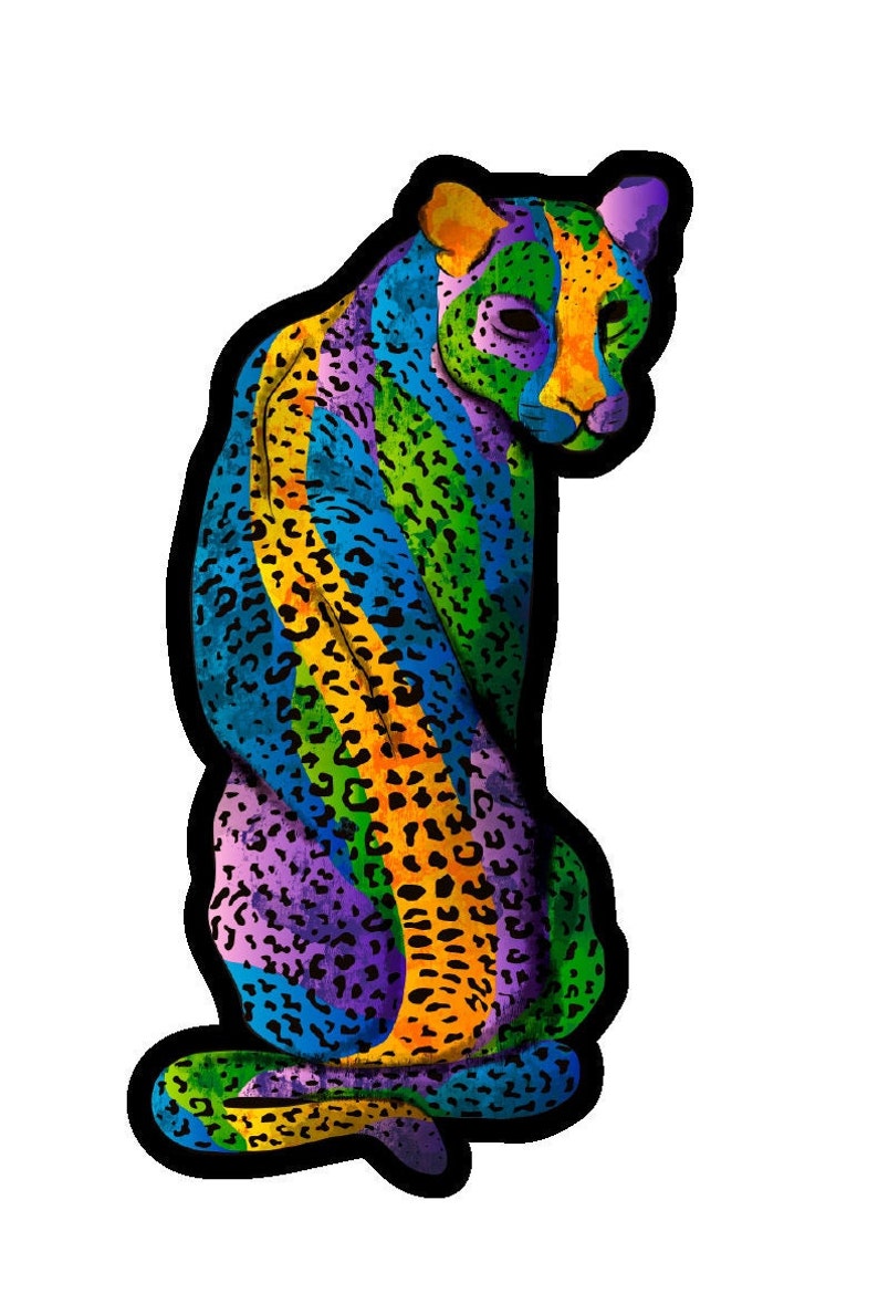 Holographic Jaguar Sticker image 3