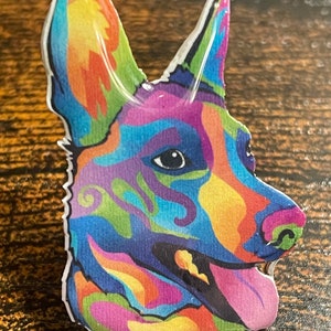 German Shepherd Rainbow Pin image 7