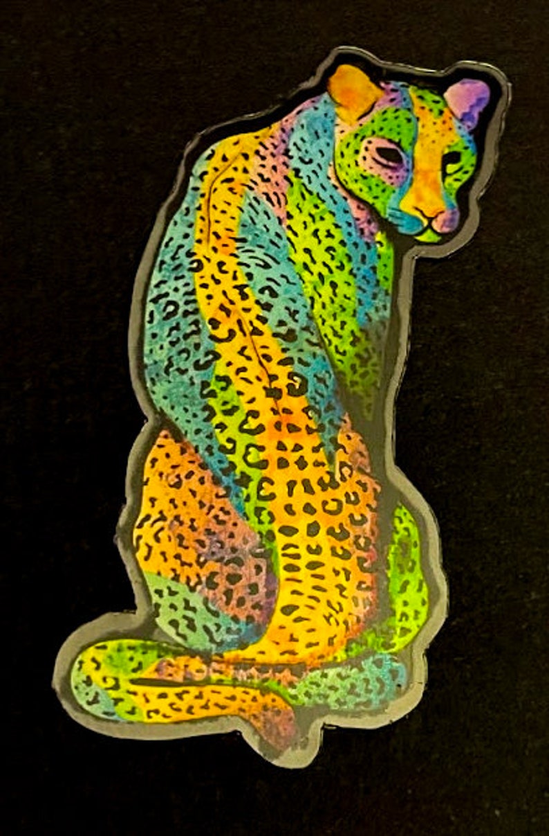 Holographic Jaguar Sticker image 4