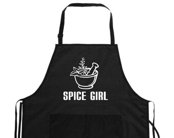 Spice Girl Apron - A must have gift for your basil, rosemary, thyme loving women chefs in your life.