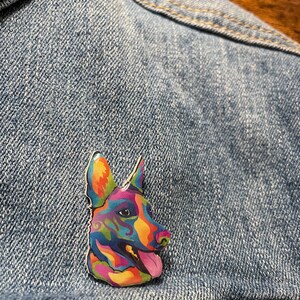 German Shepherd Rainbow Pin image 6