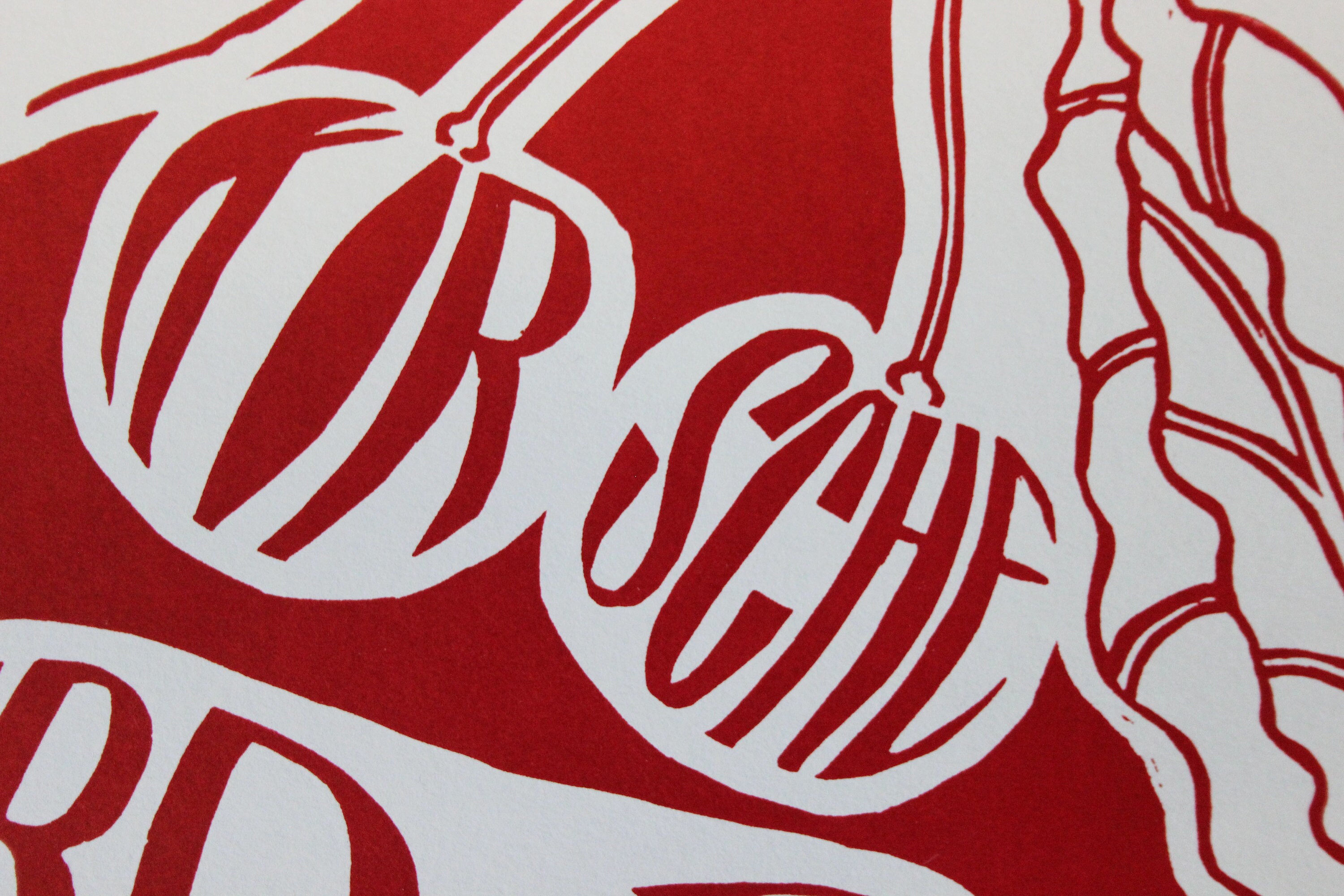 Linocut Vegetables and Fruit Poster Series the Red Etsy UK