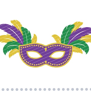 Mardi Gras Masque SVG DXF, Carnival Mardi Gras Silhouette Cut Files, Mardi Gras svg Cricut Cut Files