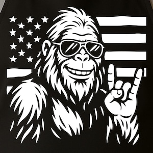 Fichiers Svg patriotiques Bigfoot du 4 juillet Fichier Sasquatch du 4 juillet pour fichiers Cnc Cricut Usa