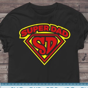 Super Dad svg, Dia dos Pais svg, dads svg png dxf, arquivos imprimíveis e arquivos cortados para Cricut e Silhouette para pais.