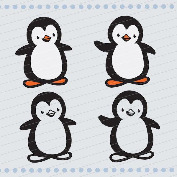 Penguin svg | penguin png | cute penguin svg | baby penguin | cartoon penguin | penguin cut file | penguins svg | penguins svg files