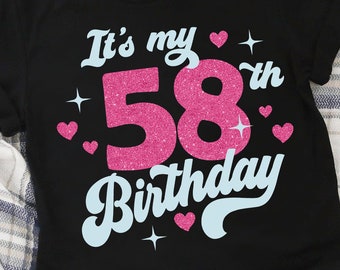 58th Birthday Svg | Etsy