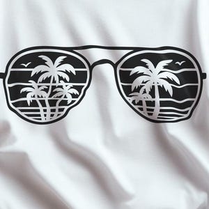 Palm Tree Sunglasses Tropical Sunglasses Svg Files For Cricut Sunglasses Cnc Cut Files Svg Png Dxf Clipart
