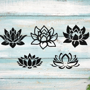 Divertenti file SVG Lotus SVG Lotus per Cricut. Regalo di Natale Lotus Flower SVG Lotuss png, svg, dxf file clipart. Loto medio Nacho