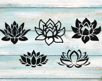 Download Lotus Flower Svg Etsy