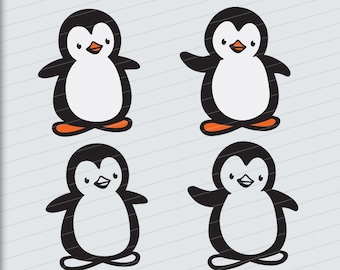 Pinguin Svg | Pinguin Png | süße Pinguin Svg | Baby Pinguin | Cartoon Pinguin | Pinguin geschnitten Datei | Pinguine Svg | Penguins Svg-Dateien