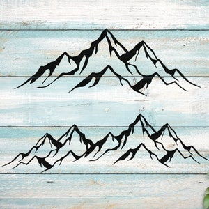 Mountain range SVG Mountains svg files for Cricut. mountain SVG Mountains png, svg, dxf clipart files. Nacho Av