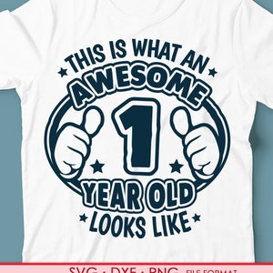 1 an svg, 1er anniversaire SVG chemise svg, 1er anniversaire png, svg, dxf clipart fichiers. 1ère chemise d’anniversaire décalque printable png svg
