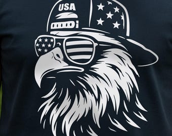 Patriotic Eagle Svg July 4th Svg Patriotic Svg Files 4th Of July Eagle File For Cricut Usa Cnc Files