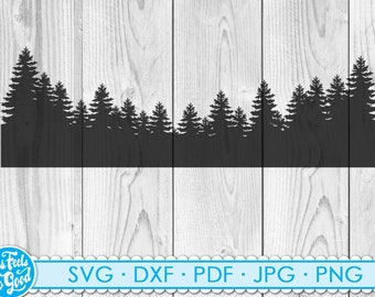 Download Forest Silhouette Etsy