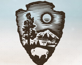 Yellowstone svg, Yellowstone, yellowstone national park clipart, buffalo svg, yellowstone cricut, yellowstone cut file, yellowstone png