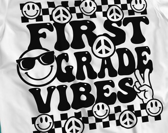 First Grade svg, 1st Grade svg, First Grade Shirt SVG and Png files included for Cricut, CNC and Silhouette machines svg cut files.