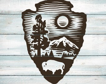 Yellowstone svg, Yellowstone, yellowstone clipart, buffalo svg, yellowstone cricut, yellowstone cut file, yellowstone png, vector