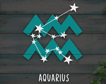 Aquarius svg, Zodiac Sign, Aquarius, PNG, DXF, Astrology Aquarius, Zodiac Sign svg, Clipart, Astrology sign Svg, Zodiac Sign Cricut