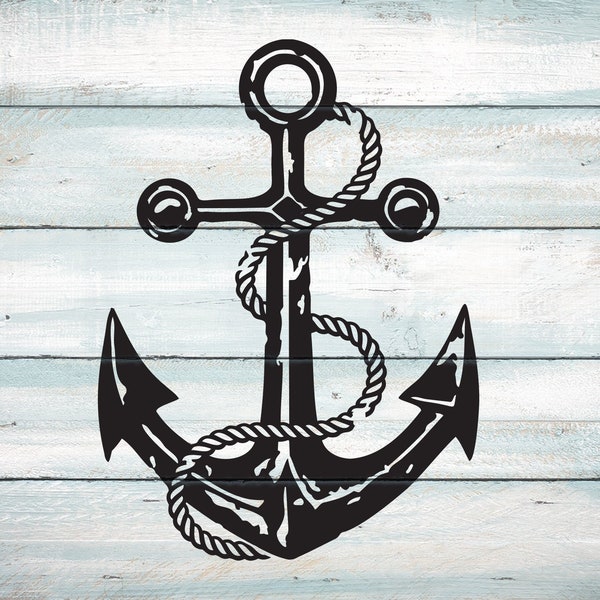 Vintage Anchor svg, nautical svg, ships anchor svg, anchor png, anchor sublimation, dxf, png, svg cut files for cricut