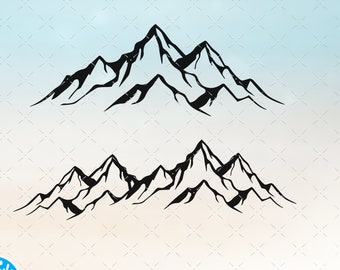 Download Mountain Range Svg Etsy