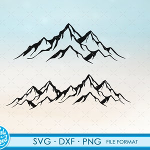 Funny Mountain range SVG Mountains svg files for Cricut. Christmas Gift Mountain range SVG Mountainss png, svg, dxf clipart files. Nacho Av