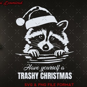 Drôle de Noël svg, Noël Racoon svg, chemise Svg fichiers coupés pour Cricut, Xmas Adult svg, Santa Hat, Racoon Shirt svg, png dxf