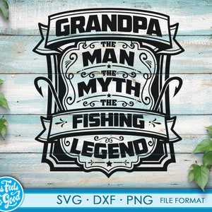 Pesca divertida abuelo SVG abuelo pesca svg archivos svg para Cricut. Regalo de Navidad pesca abuelo SVG abuelo pesca png, svg, dxf clipart