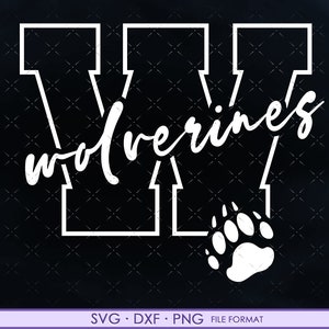 Wolverine SVG, Wolverines Football, Wolverines Baseball, Wolverines Soccer, Wolverines Basketball svg cut file for cricut, svg, png, dxf