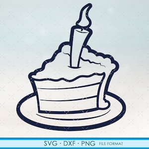 Geburtstag Kuchen Svg, Svg Geburtstagstorte, Geburtstag Kerzen Svg, Dxf, Svg geschnitten Dateien für Cricut.
