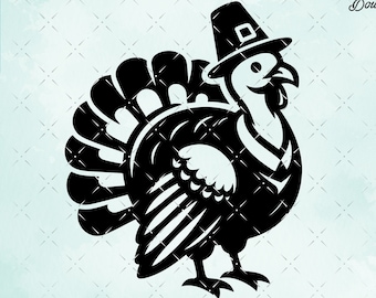 Thanksgiving Turkey svg, Turkey Thanksgiving svg cut files for Cricut, Cnc, Silhouette. Svg, Png and Dxf files