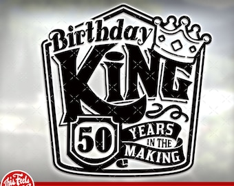 Download Birthday King Svg Etsy