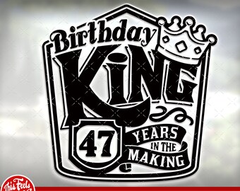 Download Birthday King Svg Etsy