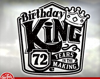 Download Birthday King Svg Etsy