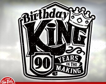 Png Dxf Jpg Cricut Cut Birhtday Svg Instant Download Silhouette Cut File Ninety Svg 90 svg 90th Birthday Svg 90 and Fabulous Svg