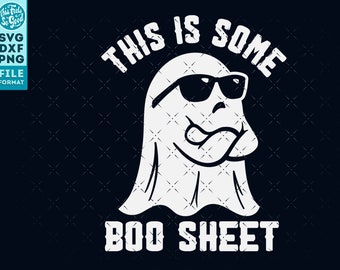 Lustige Halloween svg, Geist svg, Halloween Shirt svg, Boo svg, Boo Blatt svg Dateien für Cricut png dxf Dateien, Halloween svg geschnitten Dateien.