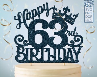 Happy 63rd Birthday Etsy Happy 63rd Birthday Etsy