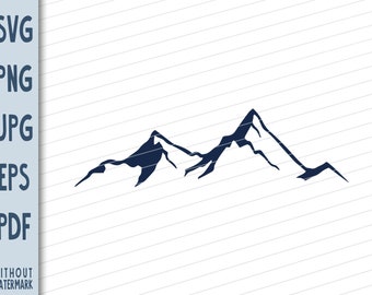 Free Free 345 Outline Simple Mountain Svg SVG PNG EPS DXF File