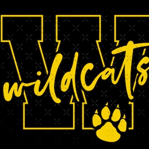 Wildcats SVG, Wildcats Football, Wildcats Baseball, Wildcats Soccer, Wildcats Basketball svg cut file for cricut, svg, png, dxf, clipart.