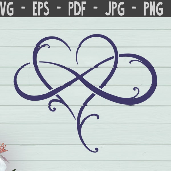 Love infinity heart SVG Cut Files png, love hearts infinity heart Cutting Files, vector clip-art infinity heart SVG Cuttable Files. Download