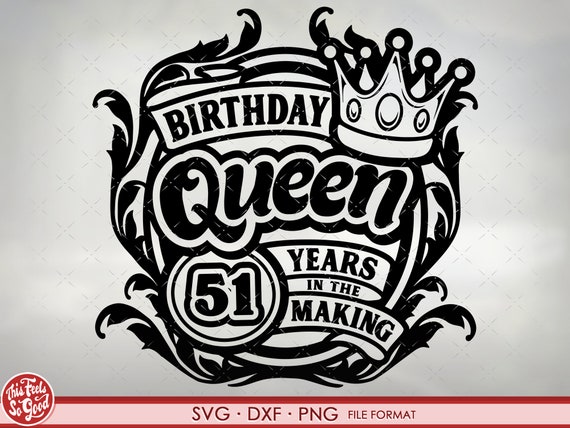 51st Birthday SVG Files for Cricut. Birthday Gift 51st - Etsy Finland