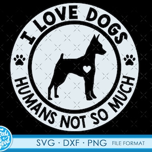 Funny Miniature Pinscher svg dog files for Cricut. Silhouette Dog png, SVG, dxf clipart files. Miniature Pinscher svg, dxf, png