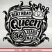 Svg 36th Birthday SVG Files for Cricut. Birthday Gift 36th Birthday Png ...