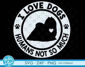 Funny Maltese svg dog files for Cricut. Silhouette Dog png, SVG, dxf clipart files. Maltese svg, dxf, png